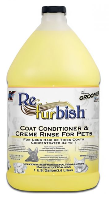 Double K Groomer's Edge Refurbish Pet Coat Conditioner - 3.8 Litres/1 Gallon (ND)