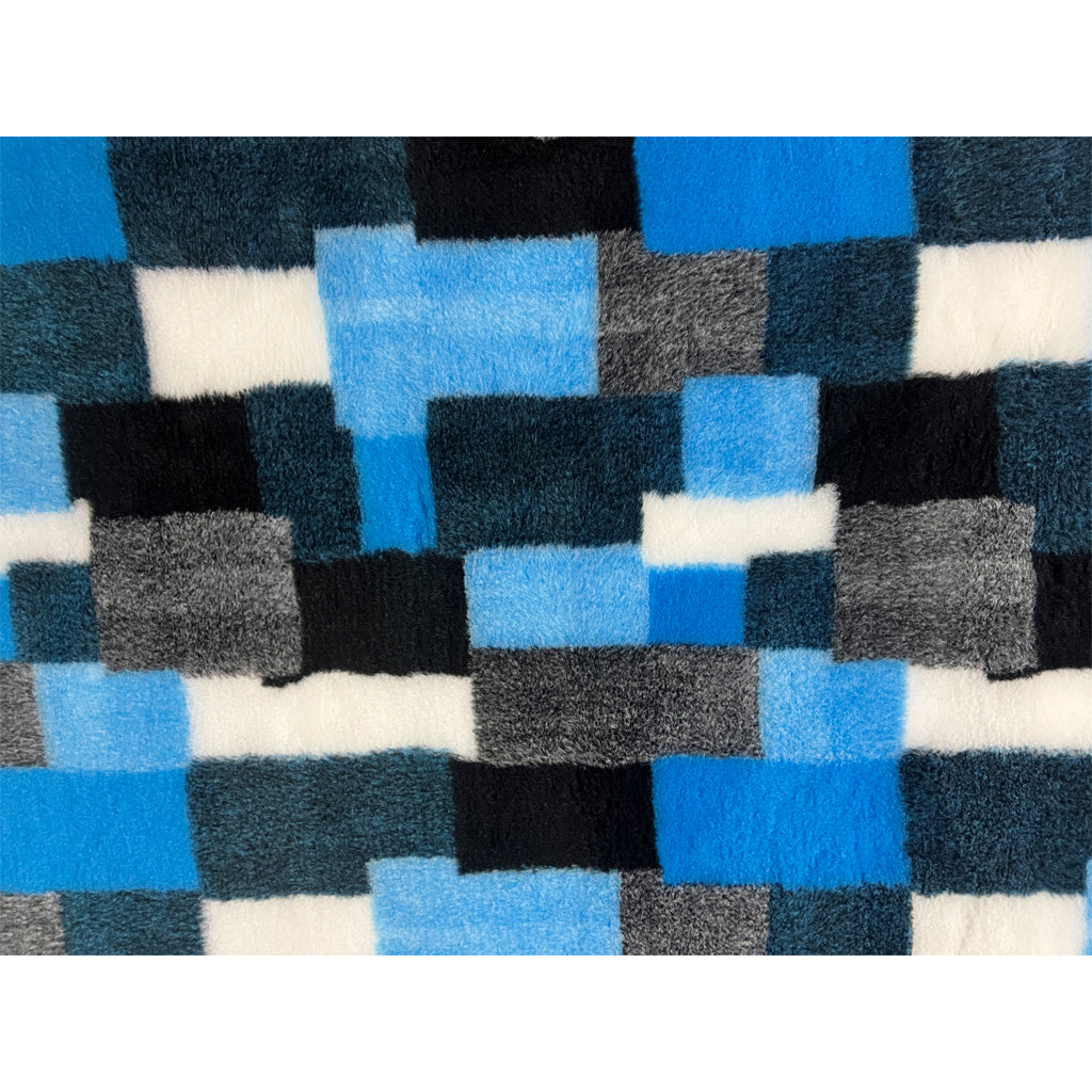 Vet Bed - Green Backed - Teal, Black and White Rectangle