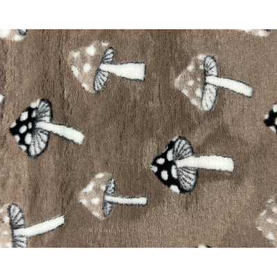Vet Bed - Green Backed - Mink, White and Black Toadstool