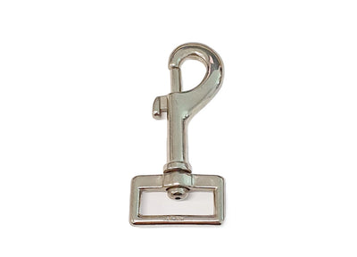 Swivel Lead Clip with Square Ring - Chrome