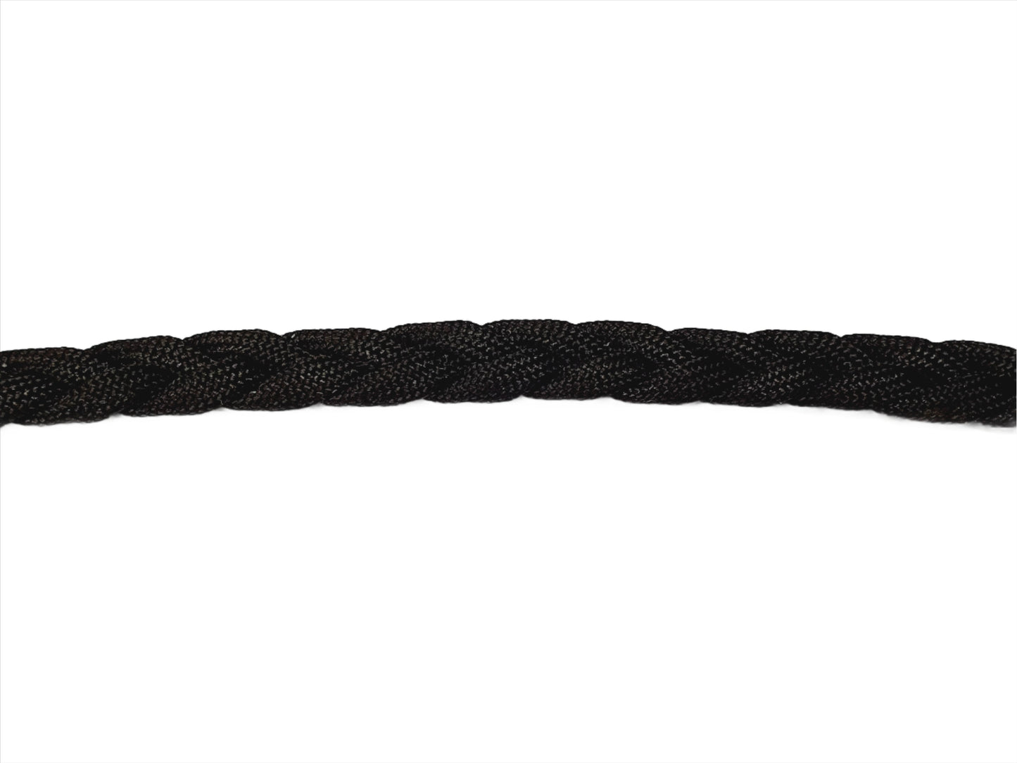 Plaited Tie on Lead - 120cm - Black