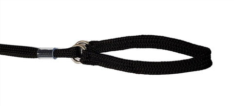 10mm Martingale Lead with Plastic Slide - 30cm Neck Size - Black