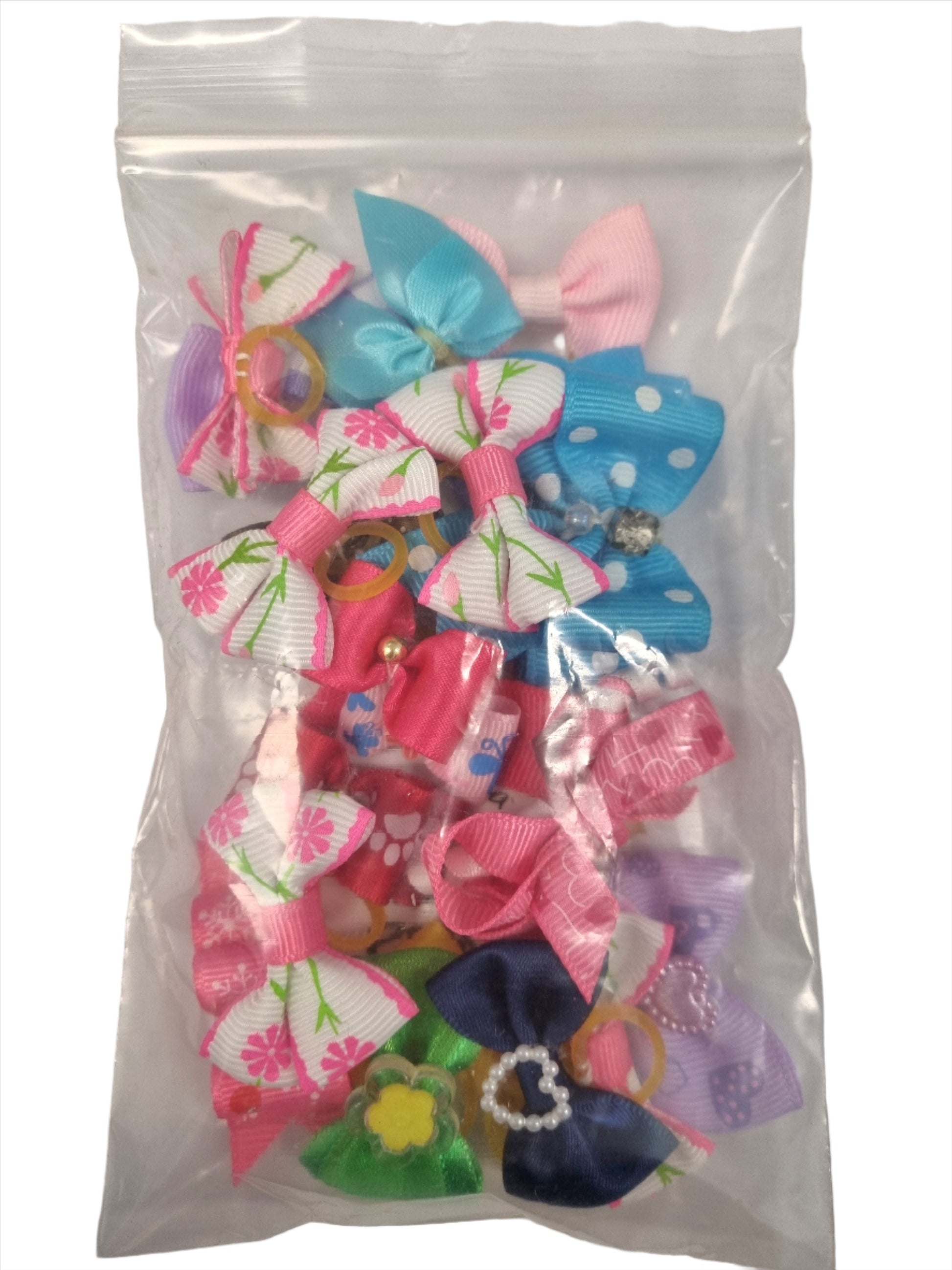 Single Assorted Groomers Bows - 20 Pack 