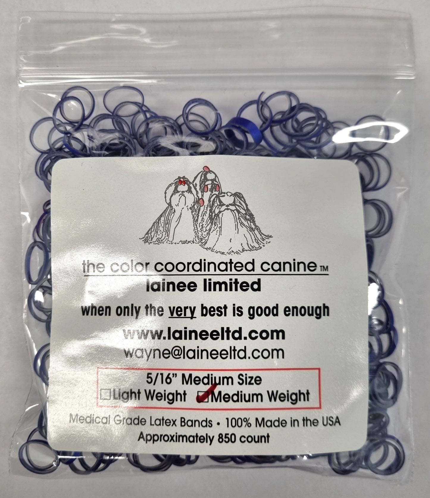 Colour Co-Ordinated 5/16" Latex Bands – Assorted Colours