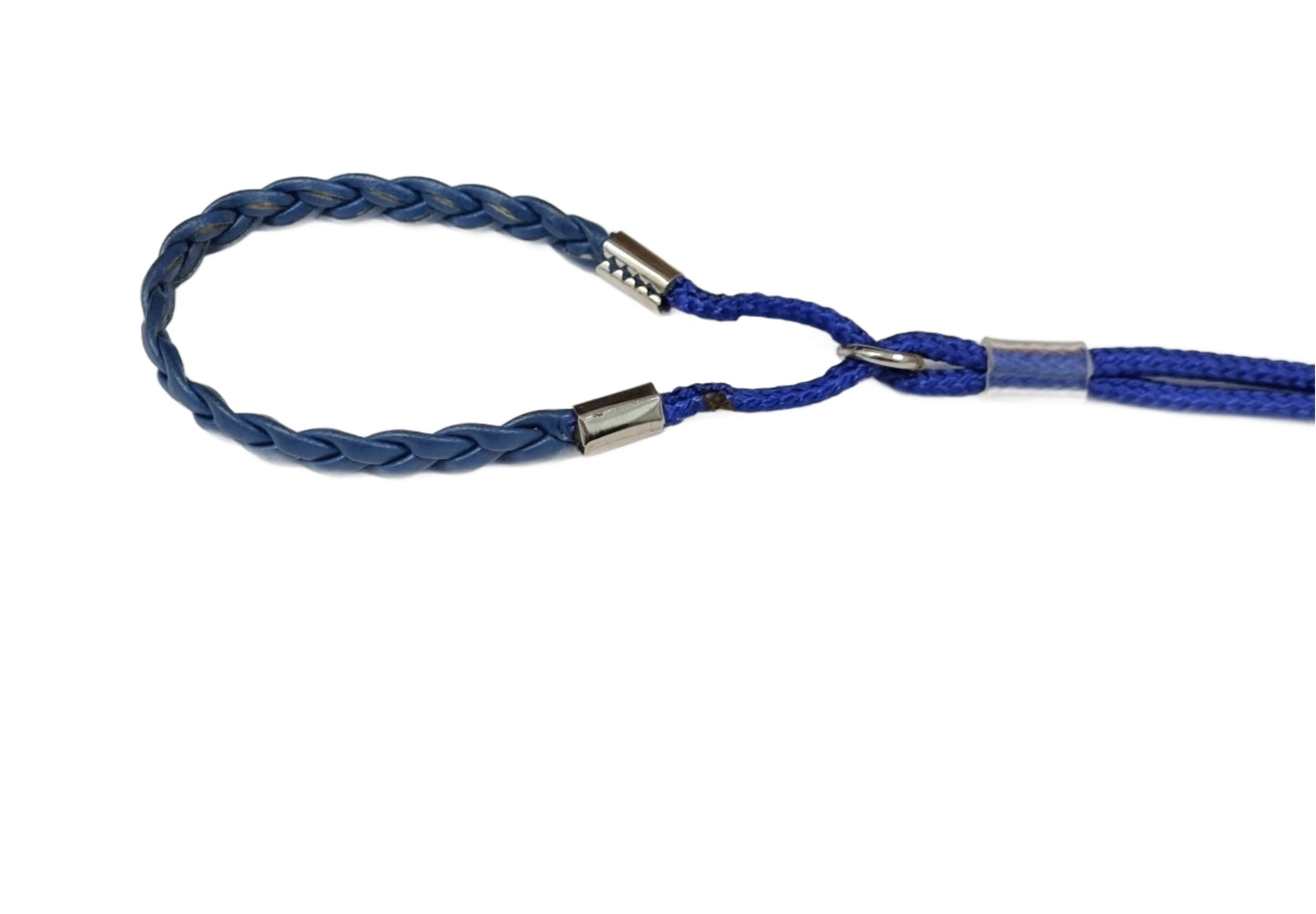 Plaited Neck Martingale Style Swivel Show Lead approx 50" long - Assorted Colours