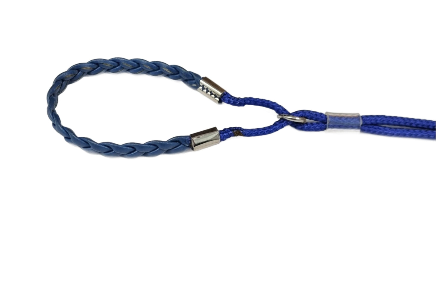 Plaited Neck Martingale Style Swivel Show Lead - 50" long approx - Assorted Colours