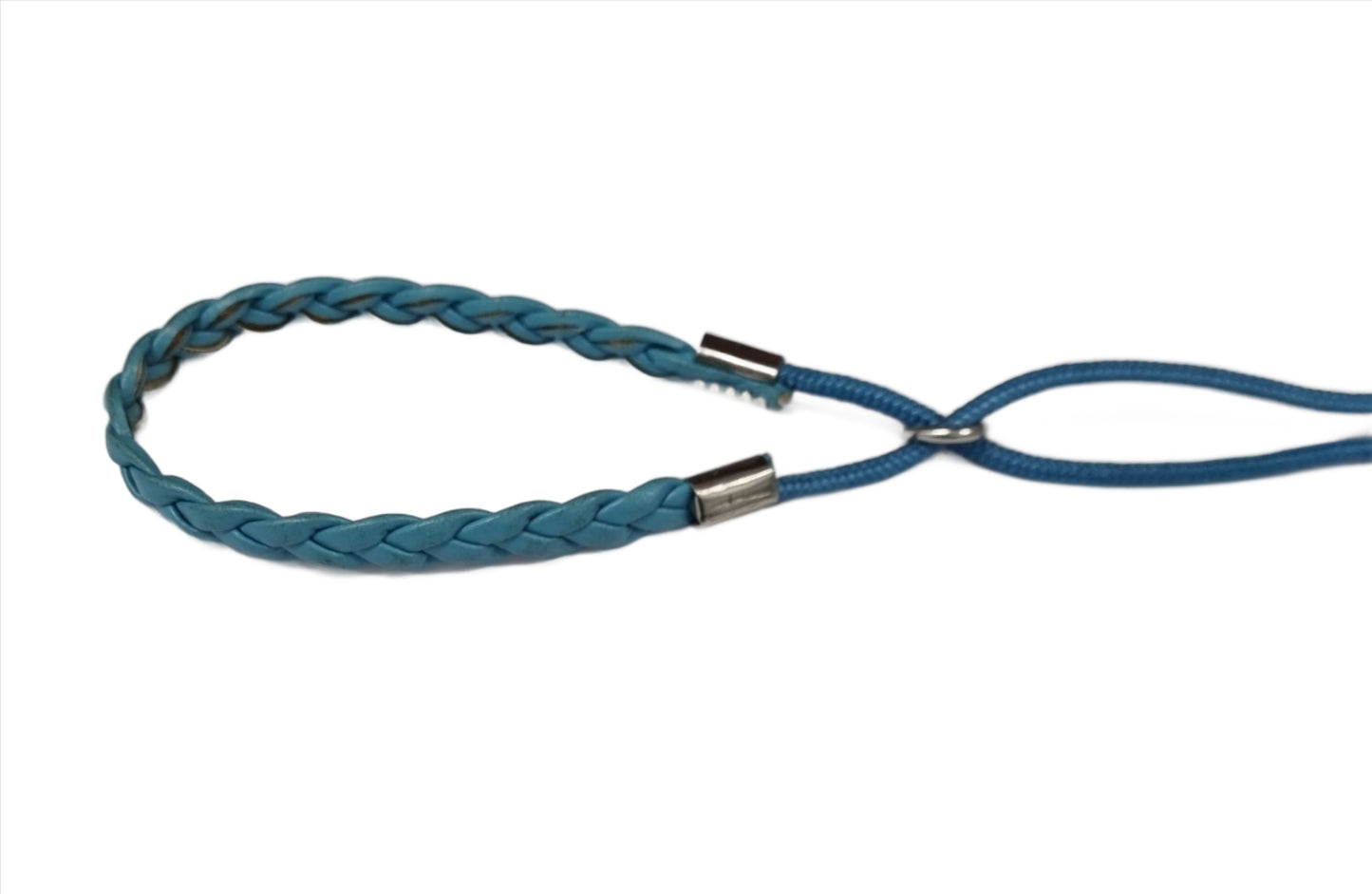 Plaited Neck Martingale Style Swivel Show Lead - 50" long approx - Assorted Colours