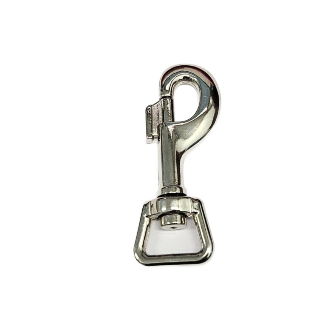 Swivel Lead Clip with Square Angled Ring - Chrome