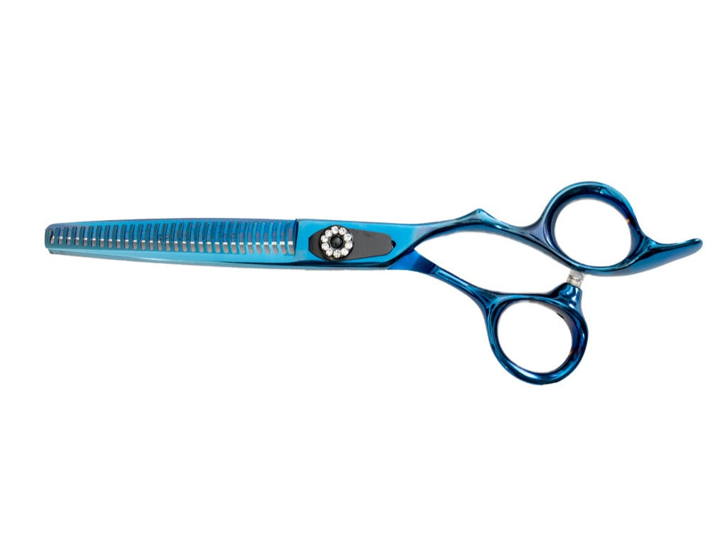 Animal House Prof. Series 6.5" Single Sided 30 Tooth Thinning Shear - BLUE (WH)