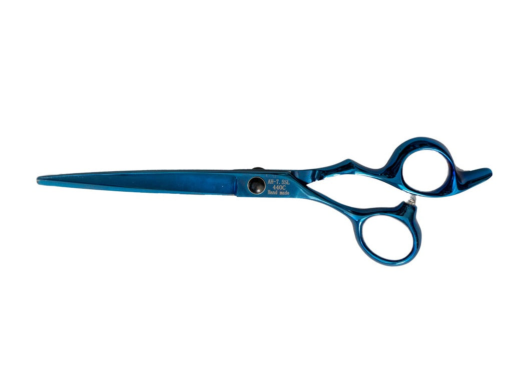 Animal House Prof. Series 7.5" Straight Shear – LEFT HANDED - BLUE (WH)