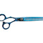 ANIMAL HOUSE PROFESSIONAL SERIES SHEAR - 7" SINGLE SIDED 18 TOOTH THINNING (BLENDER) SHEAR - BLUE (LEFT HANDED)