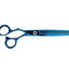 ANIMAL HOUSE PROFESSIONAL SERIES SHEAR - 7" SINGLE SIDED 40 TOOTH THINNING SHEAR- BLUE (LEFT HANDED)