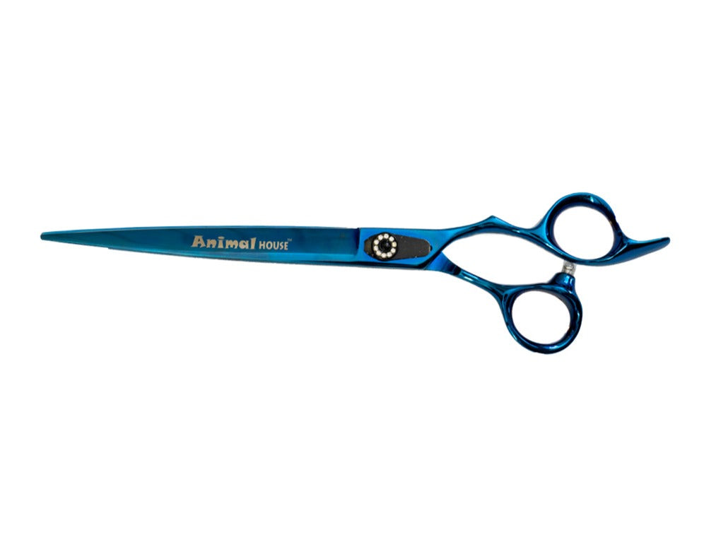 Animal House Prof. Series 7.5" Straight Shear - BLUE (WH)