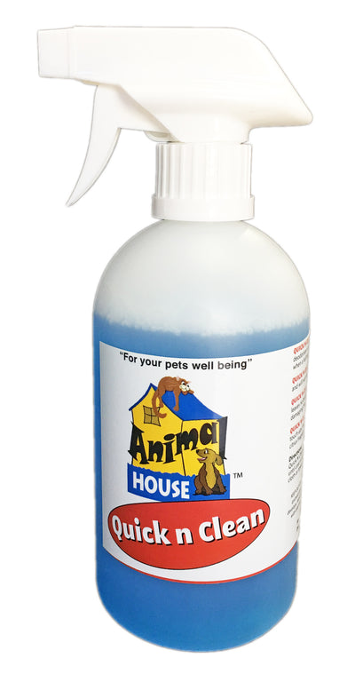 Animal House Quick n Clean Waterless Shampoo and Deodoriser – Ready to Use -  Assorted Sizes