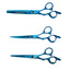 Animal House Prof. Series 6” 3 Piece Kit with 40 Tooth Thinner – BLUE (WH)