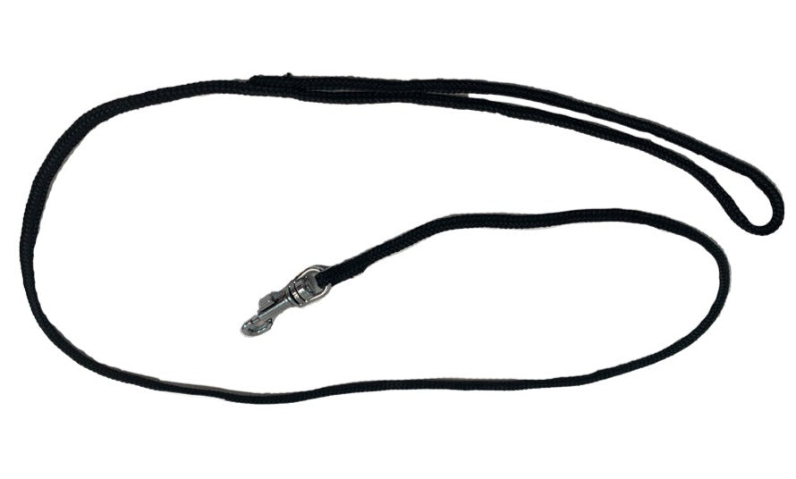 Animal House Nylon Show Clip Lead – 5mm x 36" (90cm) - Black