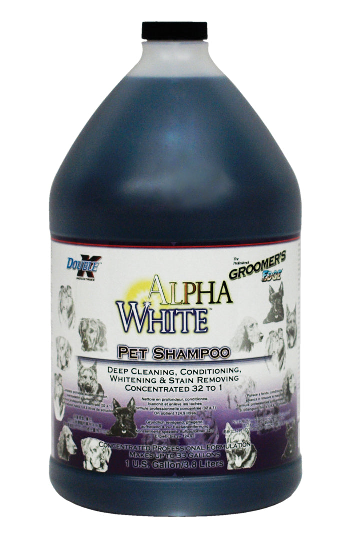 Double K Groomer's Edge Alpha White Shampoo - Assorted Sizes