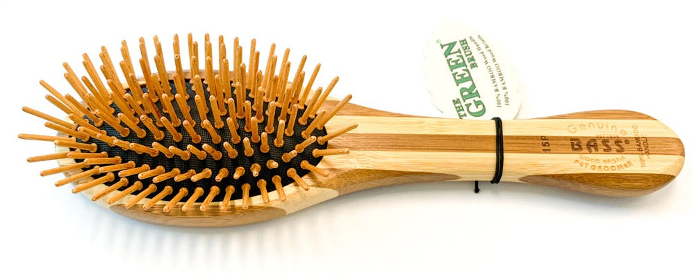Bass Oval Wooden Pin Brush – Small - 15P