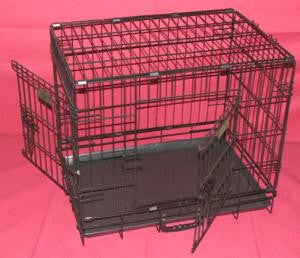 Collapsible 30" Crate with 2 Doors - Extra Heavy Duty Gauge