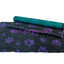 Vet Bed - Green Backed - Charcoal with Purple Designer Paws