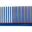 METALLIC ROUND BACK MEDIUM/COARSE DOG COMB 7.5" - blue