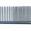 METALLIC ROUND BACK MEDIUM/COARSE DOG COMB 7.5" - Grey
