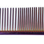 METALLIC ROUND BACK MEDIUM/COARSE DOG COMB 7.5" - PURPLE