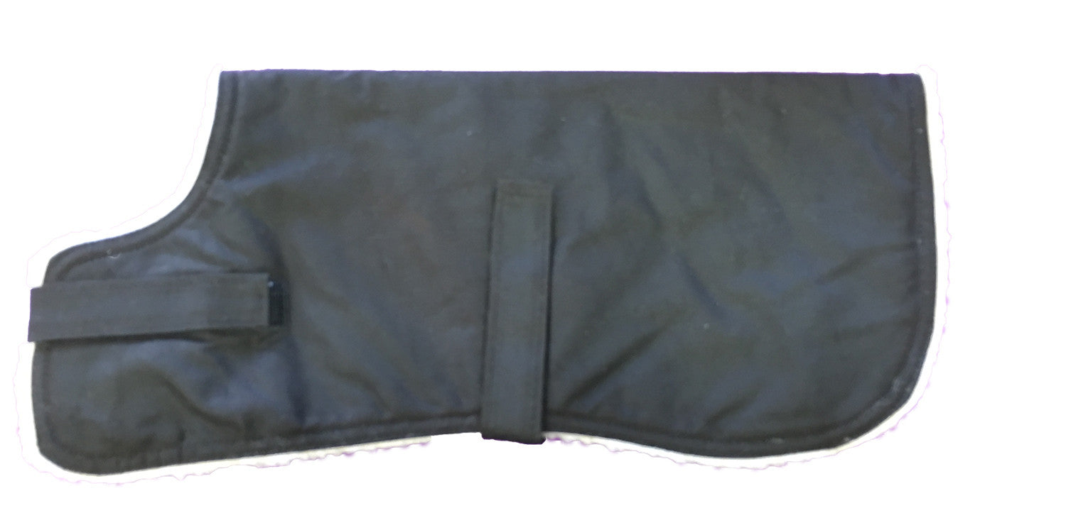 Dog Coat -  Oilskin - Sherpa Lined - Assorted Sizes