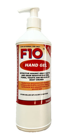 F10 Hand Gel with Pump Dispenser