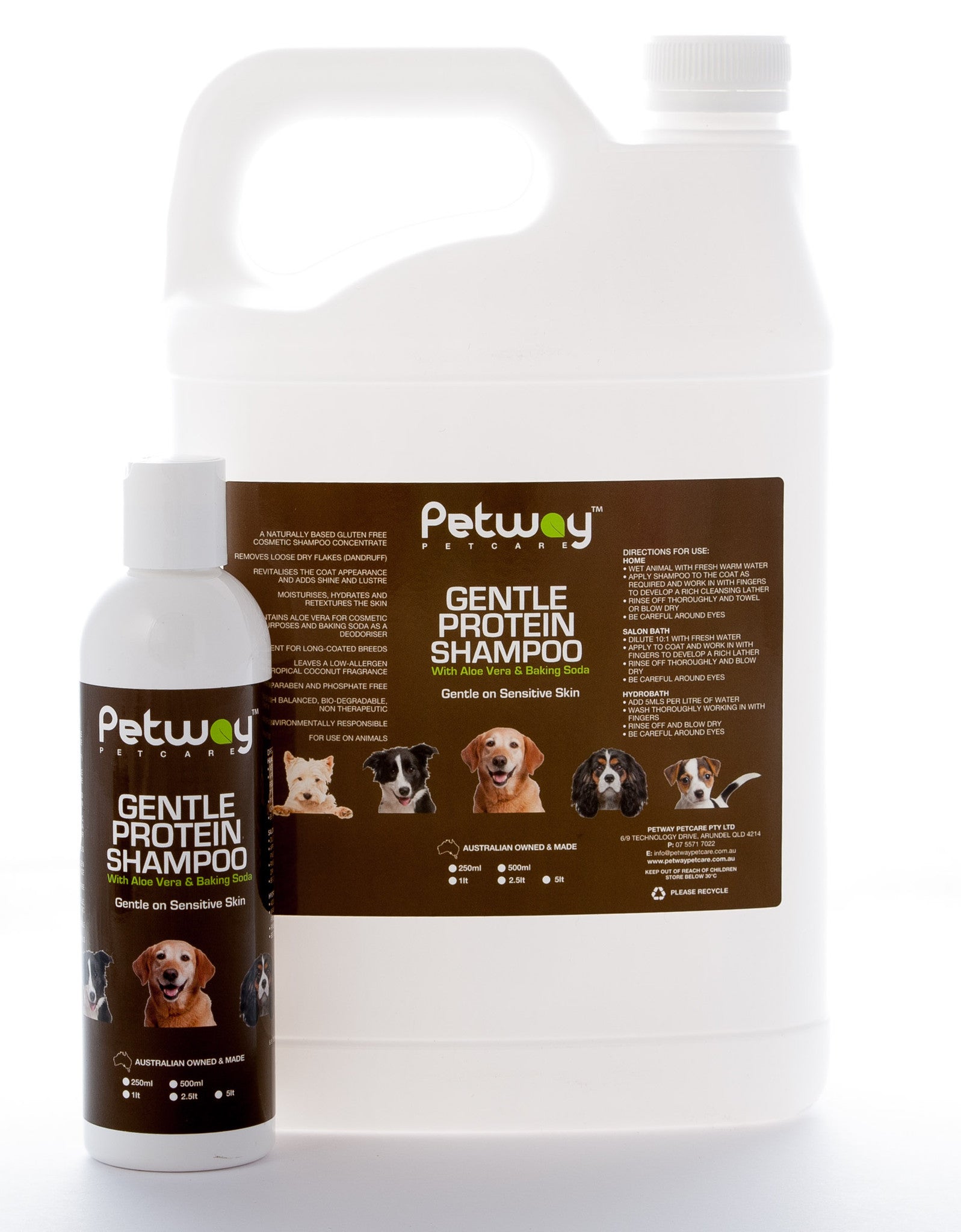 Petway Petcare Gentle Protein Shampoo Concentrate - Assorted Size 