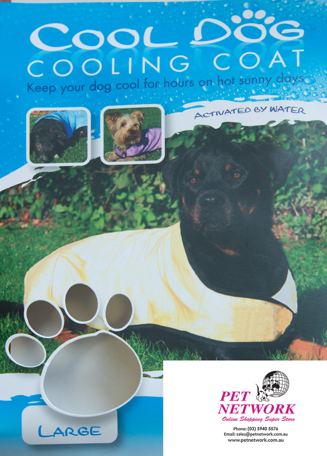 Cool Dog Cooling Coat – Assorted Colours and Sizes
