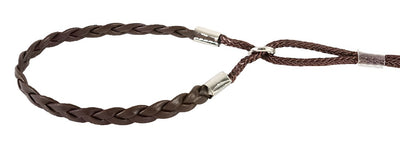 Plaited Neck Martingale Style Swivel Show Lead - 50" long approx - Assorted Colours