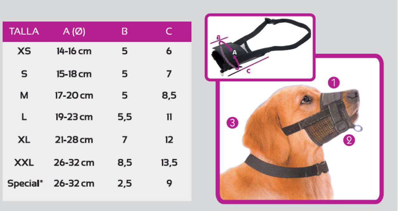 Animal House Prof. Series Adjustable Dog Muzzle - Assorted Sizes