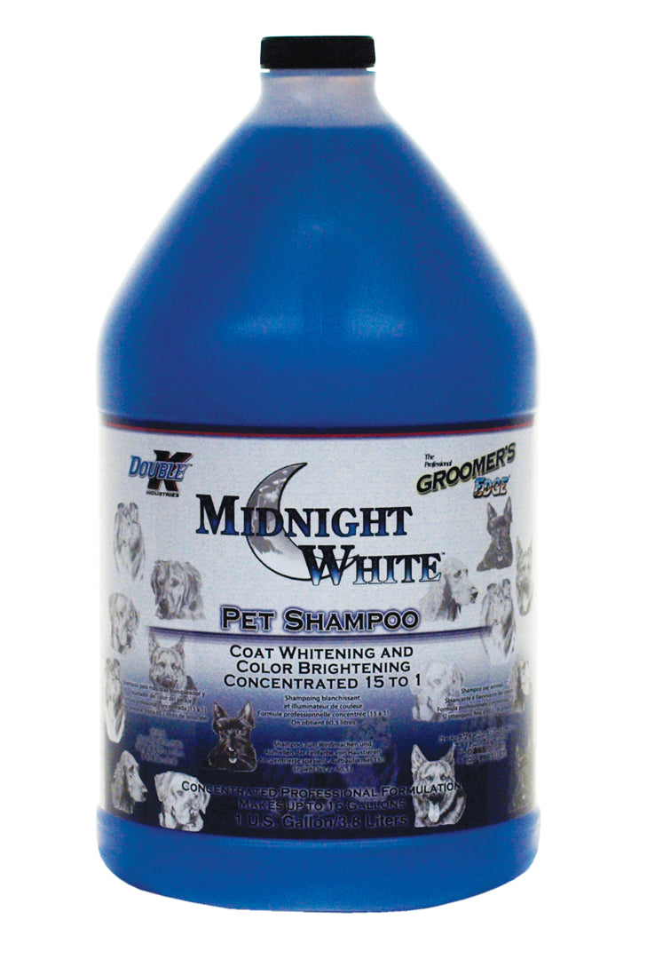 Double K Groomer's Edge Midnight White Pet Shampoo - 3.8 Litres/1 Gallon