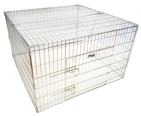 Animal House Dog Pen with Lid - 40" X 40" X 30" (101 X 101 X 76cm)