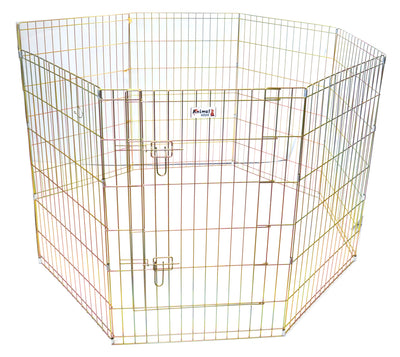Animal House 8 Panel Puppy Pen with Door - 91cm High (36") 