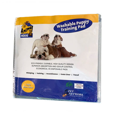 Animal House Washable Puppy Training/Pee Pad – 1 Pack – Assorted Sizes
