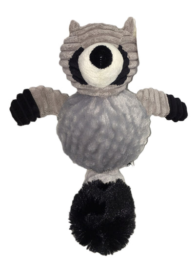 K9 Cuddlies – Round Belly Raccoon with TPR Spike Ball – 20cm