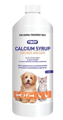 Troy Calcium Syrup for Dogs and Cats 1 litre