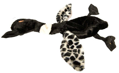 Unstuffies Wild Bird Black Loon Small Dog Toy