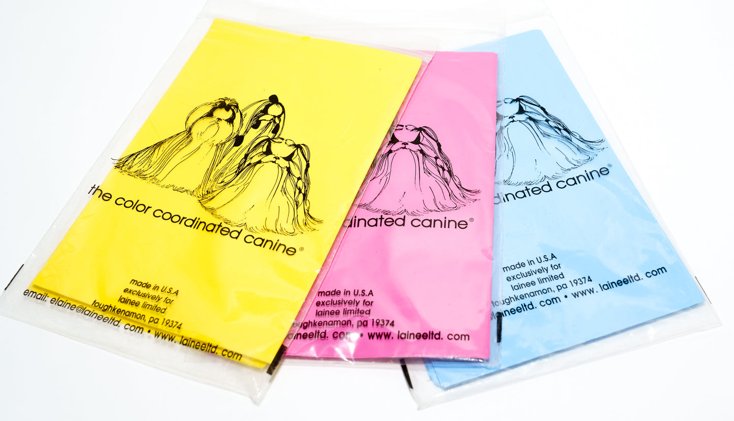 Colour Co-Ordinated Canine Plastic Wrap – Standard – Assorted Colours