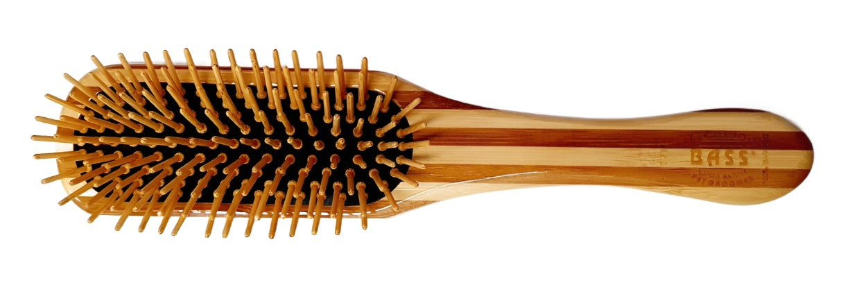 Bass Oblong Wooden Pin Brush – 17P