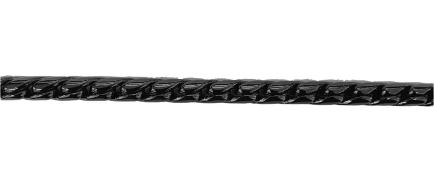 Snake Chain Black 3.8mm Medium
