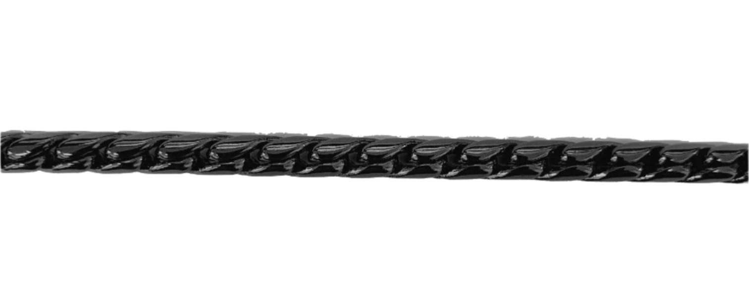 Snake Chain Black 3.8mm Medium