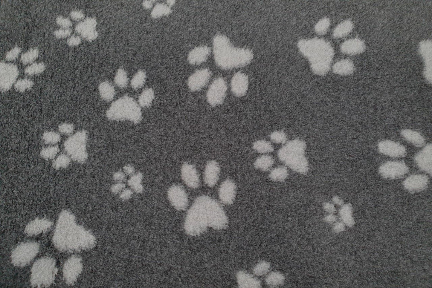 No Backing - Vet Bed - Charcoal with Grey Designer Paws