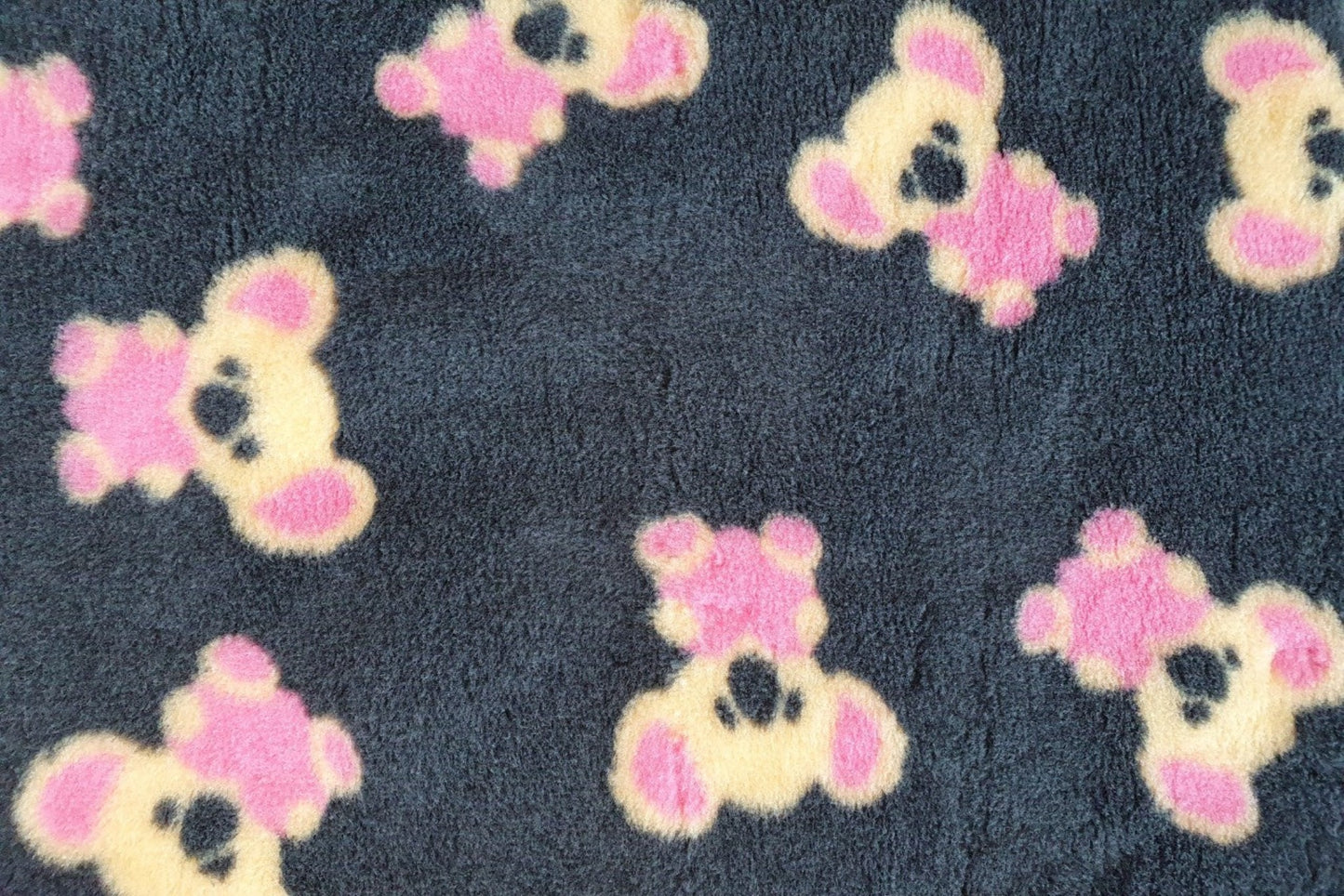 Vet Bed - Rubber Backed - Cute Koala (Charcoal, Yellow, Pink)