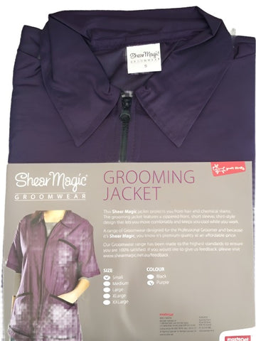 SHEAR MAGIC GROOMING JACKET PURPLE SMALL